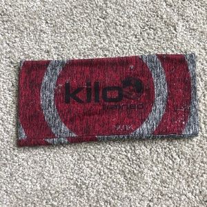 JUNK Kilo Trained CrossFit Headband Grey Red Black